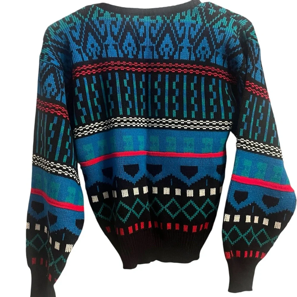 Kids Vintage Canyon River Blues Sweater size 10-12 Made in The USA - Picture 3 of 7